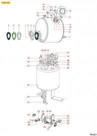 Pa4301 Boiler und Motoren Modell Pub 1gr Explosionszeichnung