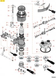Rancilio Automatische Gruppe Z9 Z11 Explosionszeichnung
