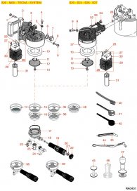 Rancilio Gruppe S20 Explosionszeichnung