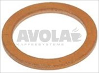 Flache Kupferdichtung ø 13x10x1 mm
