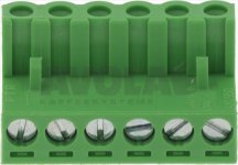 6-polige Anschlussklemme / Steckverbinder – Rastermaß 5 mm