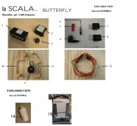 LA SCALA BUTTERFLY WASSERTANK-ELEKTRONIK Explosionszeichnung LA SCALA BUTTERFLY WASSERTANK-ELEKTRONIK Explosionszeichnung