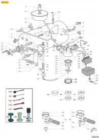GAGGIA - GE-GD GRUPPE BOILER NIVEAU Explosionszeichnung