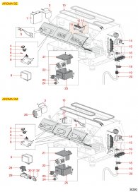 SAECO - ELEKTRISCHE TEILE AROMA Explosionszeichnung
