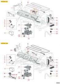 SAECO - ELEKTRISCHE TEILE AROMA Explosionszeichnung SAECO - ELEKTRISCHE TEILE AROMA Explosionszeichnung