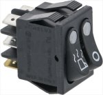 DRUCKSCHALTER ZWEIPOL. SCHW. DOPPEL 250V