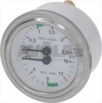 MANOMETER BOILER-PUMPE ø 63 mm