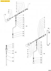 VICTORIA ARDUINO - VENUS CENTURY WASSER-DAMPFHAHN Explosionszeichnung