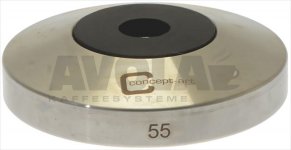 BASIS FÜR TAMPER M8 FLAT INOX ø 55 mm