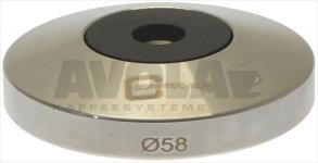 Basis für Tamper M8 Flat Inox ø 58 mm