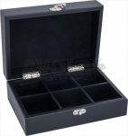 BOX AUS HOLZ MIT 6 FÄCHERN FÜR TEEBEUTEL