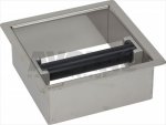 Kaffeesatzbehälter Edelstahl zum Einbau 170x170x62 mm