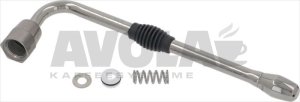 DAMPFROHR AUS EDELSTAHL KOMPLETT ø 10 mm