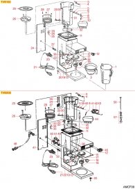 Animo - Filterkaffee Tvb100-tvb200 Explosionszeichnung