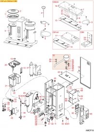 Animo - Filterkaffee Cb1x5-cb2x5-cb5 Explosionszeichnung