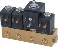 GRUPPE 4 MAGNETVENTILE OLAB ø 1/8  230V