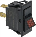 1-POLIGER SCHALTER SCHWARZ 6A 250/125V