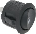 DRUCKKNOPF EINPOLIG SCHWARZ 10A 250V