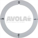 SCHEIBE SELBSTAUFKLEBEND 0-1-2-3