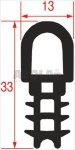 DICHTUNG FÜR OFENTÜR - 3 m