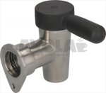 AUSLAUFHAHN AUS EDELSTAHL ø 1 1/2I