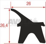 DICHTUNG FÜR OFENTÜR 755x750 mm