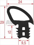 DICHTUNG FÜR OFENTÜR 640x460 mm