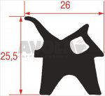 DICHTUNG FÜR OFENTÜR 1310x710 mm