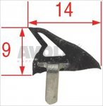 DICHTUNG FÜR BACKOFENTÜR 530x300 mm