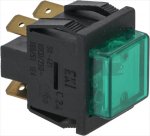 DRUCKKNOPF EINPOLIG GRÜN 16A 250V