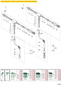 ECM Technika  IV Profi Dampfhahn Kipphebel Explosionszeichnung