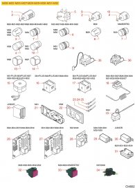 CIMBALI - ELEKTROSYSTEM M22-27-28-29-30-31-32 Explosionszeichnung