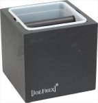 Abschlagbehälter Classic schwarz 132x132x135 mm