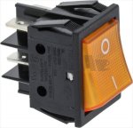 WIPPENSCHALTER 2-POLIG GELB 16A 250V