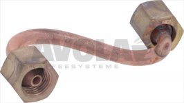 ECM IIIer Serie Bezzera Rohr Kessel zum Unterdruckventil M13x1F x BSP 1/4″ F