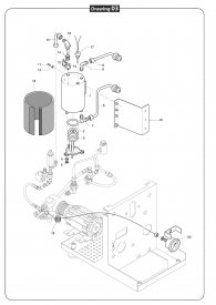 PROFITEC PRO700 BRÜHKESSEL MANOMETER Explosionszeichnung