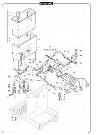 ECM MECHANIKA IV PROFI - TECHNIKA IV PROFI WASSERTANK MIT ROTATIONSPUMPE Explosionszeichnung