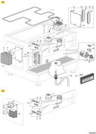 Gaggia - Xe-xd Elektrosystem Explosionszeichnung