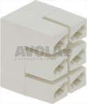 ANSCHLUSSSOCKEL WEISS 22x30 mm