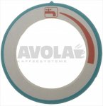 DISK AUFKLEBER WARMWASSER