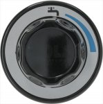 DREHKNOPF SCHWARZ ø 70 mm SIEBDRUCK