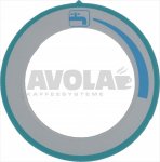 DISK AUFKLEBER KALTES WASSER