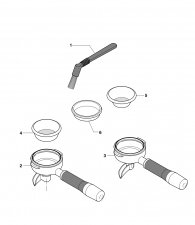 ECM Siebträger Zubehör Explosionszeichnung