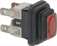 SCHALTER 2-POLIG ORANGE 16A 250V