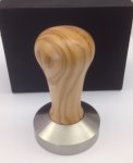 Tamper 58,0mm Edelstahl mit Olivenholzgriff