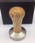 Tamper 58,0mm Edelstahl mit Olivenholzgriff