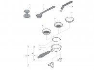 ECM Serie III Siebträger Zubehör Explosionszeichnung