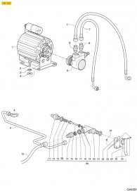 GAGGIA - XE-XD Füllventil Motor Pumpe Explosionszeichnung