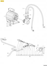 GAGGIA - XE-XD Füllventil Motor Pumpe Explosionszeichnung GAGGIA - XE-XD Füllventil Motor Pumpe Explosionszeichnung