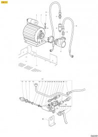 Gaggia Deco Motor Pumpe Füllventil Explosionszeichnung